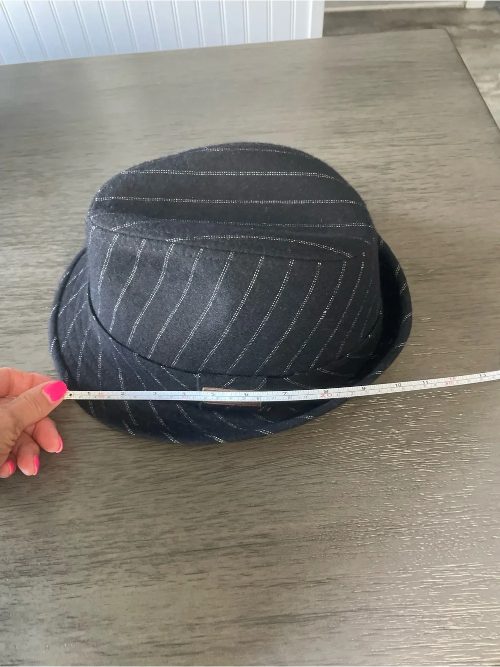 Levi Strauss Signature Black Pinstripe Child’s Fidora Hat